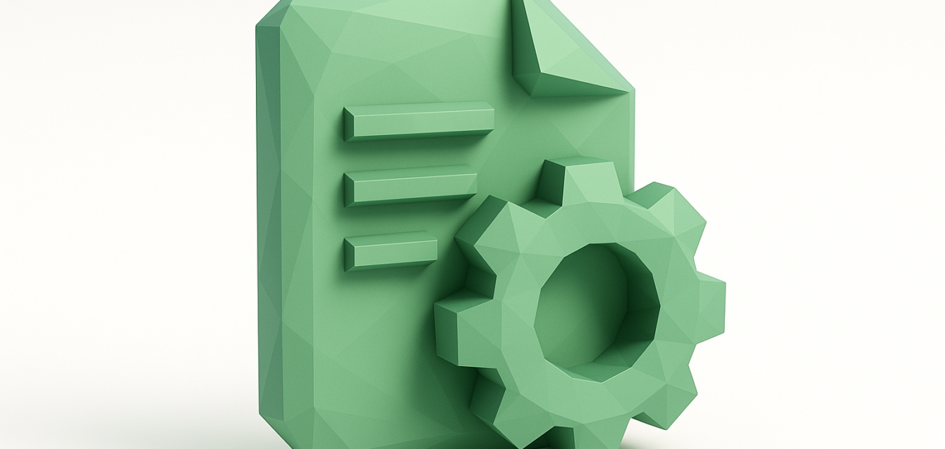 n8n Custom Node Development Guide 2026 — green document and gear icon for workflow automation and node creation Low-poly green document icon with a gear, symbolizing n8n custom node development and workflow automation (n8n Custom Node Development Guide 2026)