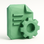 n8n Custom Node Development Guide (2026) 6 Low-poly green document icon with a gear, symbolizing n8n custom node development and workflow automation (n8n Custom Node Development Guide 2026)