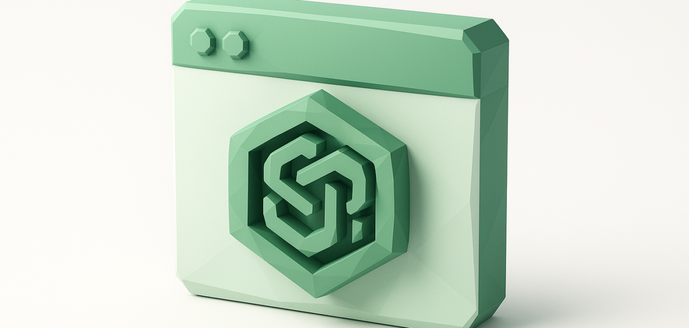 3D green browser-window icon with the OpenAI logo token in the center, illustrating OpenAI API integration for enterprise applications and developer portals.